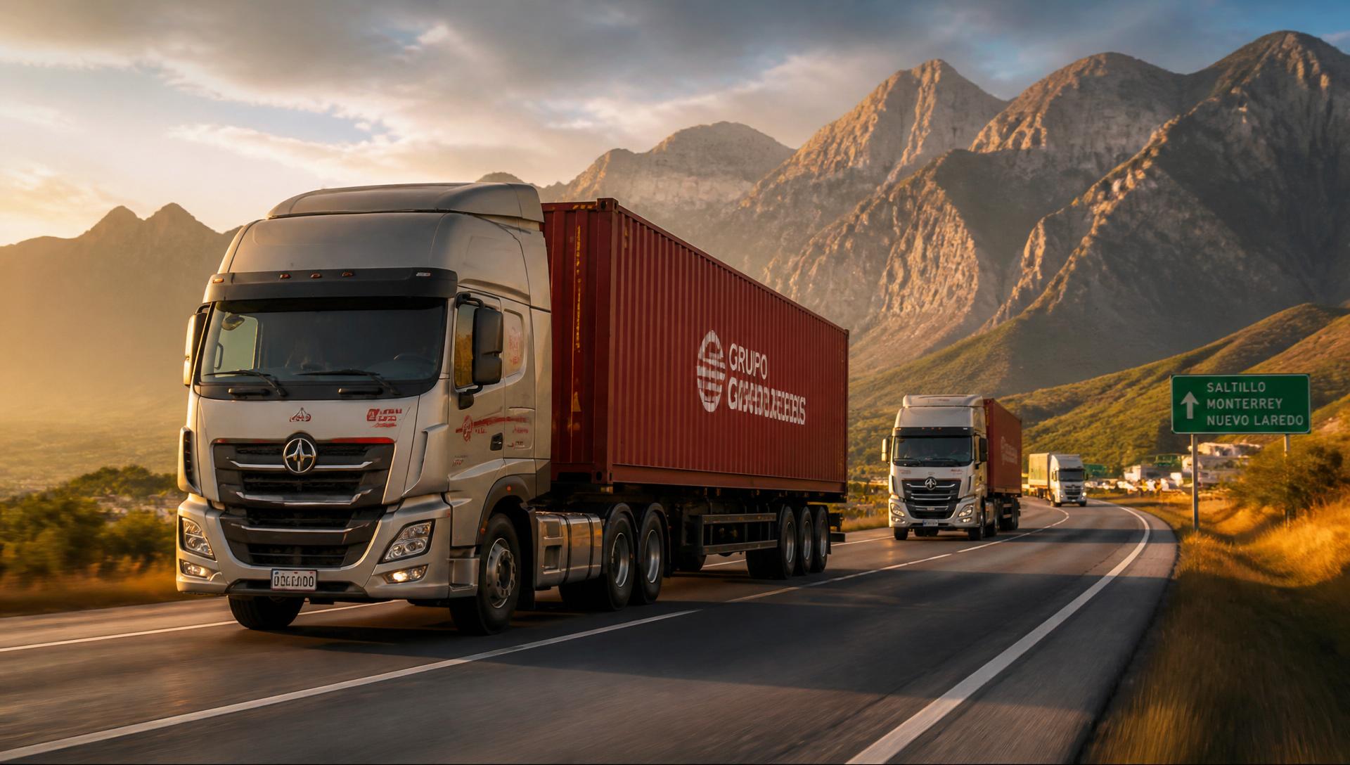 EL DORADO trucks transporting freight containers across Mexico